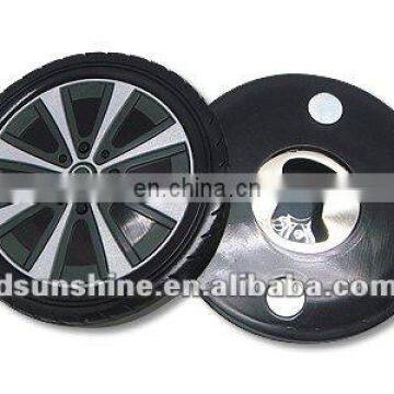 rubber wheel Bottle opener