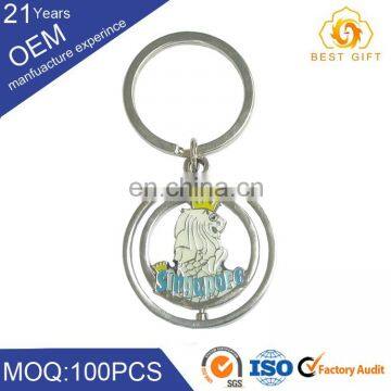 Custom Metal Silver Home Decor Personalized Guitar Souvenir Keychain