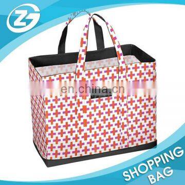 Reusable Kids Color Printed PP Woven Carrying Shopping/Grocery Tote Bag