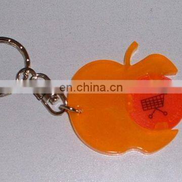 apple shape promotional custom coin