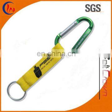 customized short key chain carabiner lanyard