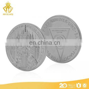 Factory Price Custom Silver Coin With Reeded edge