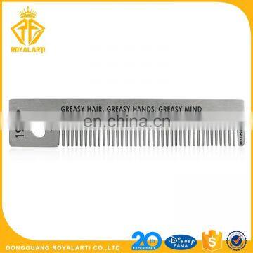 Cheap Custom Stainless Steel Metal Hair Combs