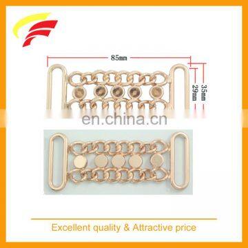 zinc alloy decorative chain for 29mm wide clothes strap