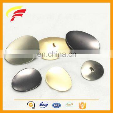 metal zinc alloy big oval egg shape sewing button for coat decoration