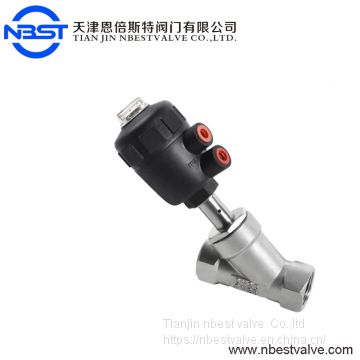 DN32 SS304 body pneumatic angle seat valve