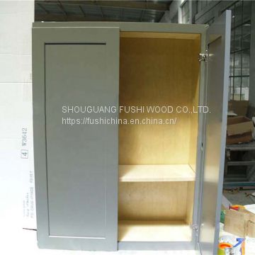 White shaker plywood with UV painting for kitchen cabinet