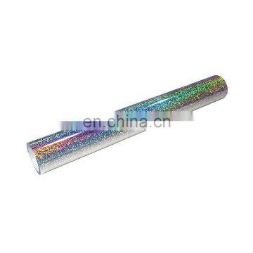 Rainbow Silver Metallic Holographic PU Heat Transfer Vinyl Roll photo-3