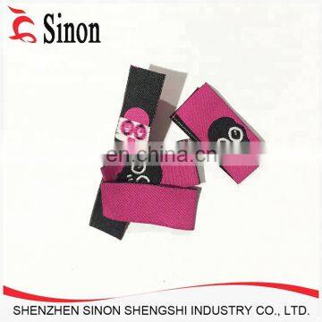 China supplier custom hem decorative centerfold woven label