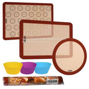 Wholesale price silicone baking set Food grade Heat resistant 420*295mm non-stick Silicone Baking Mat