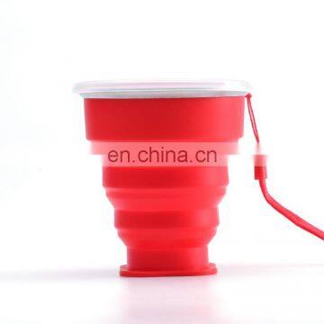Creative Silicone Outdoor Folding Mouthwash Cup for Everyday Life With Cover photo-3
