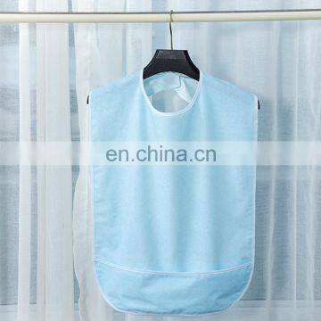 Adult/Baby Reusable Waterproof Bib With Bamboo Fiber Terry Fabric Laminated 0.02mmTPU