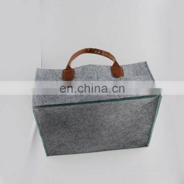 Multi Pockets Customized Color Felt Diaper Caddy Bag Nappy Organizer photo-3