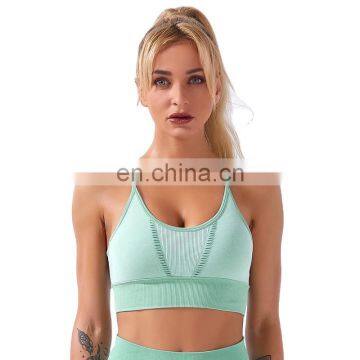 TWOTWINSTYLE Solid Color Breathable For Female Fitness Sports Vest Square Collar Sleeveless Cross Back