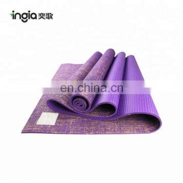 Eco-friendly jute yoga mat, jute natural rubber yoga mat