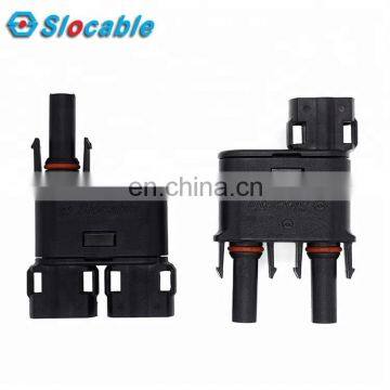 Slocable 2.5mm2 4mm2 6mm2 2to1 T H PV Branch Connector for Solar photo-2