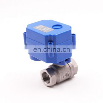 12v 24v 110v 220v stainless steel 2 two way motorised ball valve