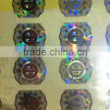 Printing custom security 3d hologram label