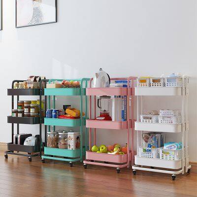 Kitchen Storage Trolley 3 Tier Vegetable Trolley Trolley For Kitchen Utensils