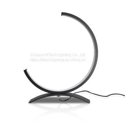 Table Lamp Led Dimmable Design Table Lamp C Shape Black Decorative Lamps Bedside Lamp For Bedroom Romantic Night Lights 9W photo-5