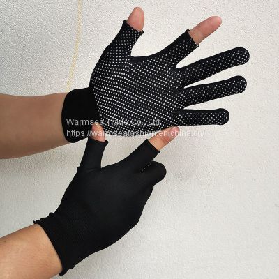 Wholesale non-slip cycling fishing touch screen nylon labor insurance half-finger gloves tea picking work wear-resistant work men and women thin