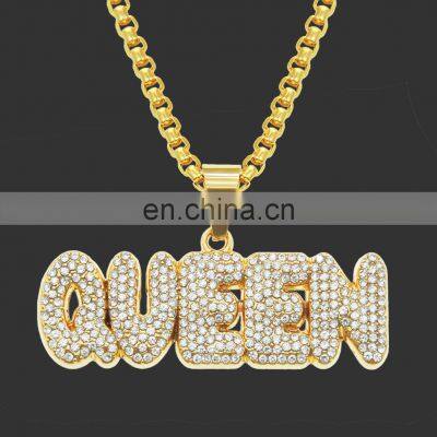 Popular Hiphop Custom Name Necklace Jewelry Temperament English Letter Chain Necklace Silver Plated Jewelry Women photo-5