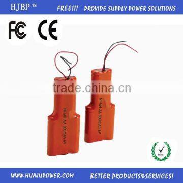 2014 CE/RoHS/FCC Ni-Mh A/AA/3A/4A/SC/D rechargeable ni-mh battery 9.6v 600mah