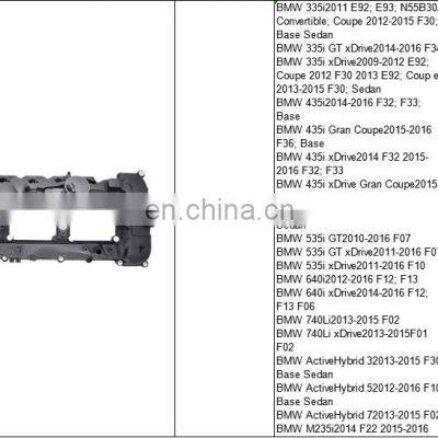Factory OEM Parts 11127588412 N20 Engine Valve Cover For BMW F10 F15 F20 F22 F25 F26 F30 F32 F34 F32 G20 G30 E84 E89 photo-2