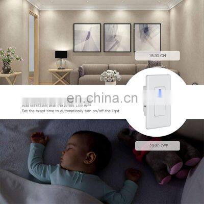 US Standard Double Control For Stairs Smart Remote Control WiFi 1 Gang 3 Way Button Swich With Support Voice Control photo-4