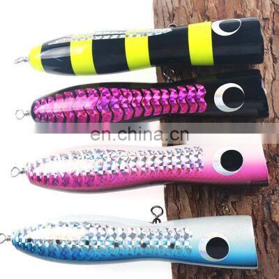 Hot Selling Deep Sea Popper Lures 200mm 100g 4colors With Strong Hooks photo-2