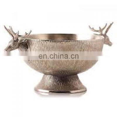 round decorative metal champagne