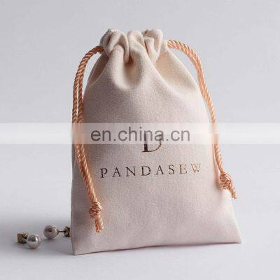 PandaSew Custom Logo Gift Packaging Velvet Pouch Jewelry Bag