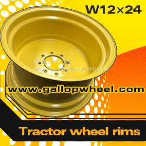 Steel Agricultural tractor wheel rims W12x24 for 13.6-24 tires