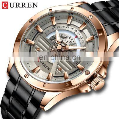 Curren 8381 Relogio Masculino Mens Quartz Watch Water Resistant Luxury Watches Stainless Steel Men Wrist China 2020 Alloy Round