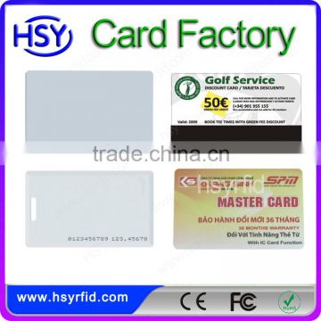 OEM pvc card signature stripe rfid magnetic stripe card