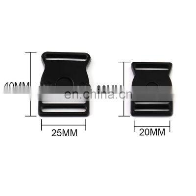 Low MOQ Dog Collar Buckle Classic Black Metal Side Quick Release Buckle Dog Collar Buckle photo-3