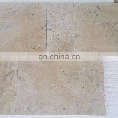 Premium Quality Wholesale Latte Silver Travertine Tumbled Tile Filled and Honed Made in Turkey CEM-T-18 photo-3
