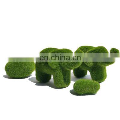 Artificial Moss Rocks Decorative Faux Green Moss Covered Stones