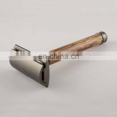 Eco-friendly Bamboo Razor Bamboo Handle Mens Shaving Double Edge Safety Razor photo-3