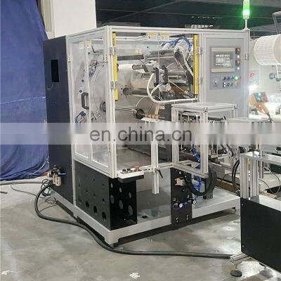 UR320S Automatic Non-stop 4 Rotary Spindle Adhesive Sticker Label Turret Rewinder Machine With Automatic Paper Core Feeder photo-3