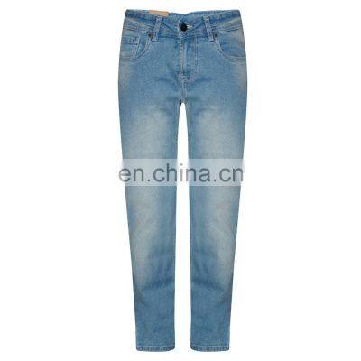 New Arrival High Waist Wholesale Factory price Stylish Casual Streetwear Straight Denim Jeans Pant For Sale