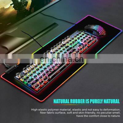 New Popular Led Rgb Wired Waterproof Mouse Pad Colorful Lights Custom Anti Slip Game Mouse Keyboard Pad photo-3