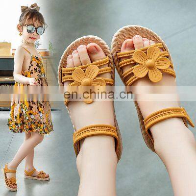 Girls Sandals 2022 New Summer Children Fashion Soft Sole Princess Shoes Girls Pink Sandals Flat Shoes Sandalias