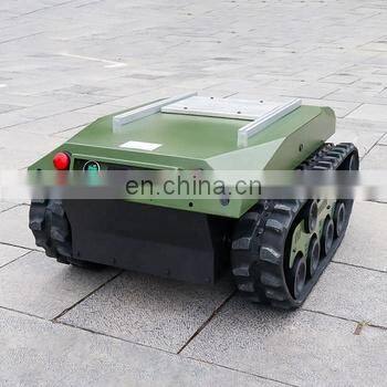 robot tank chassis for surveillance rubber track crawler chassis