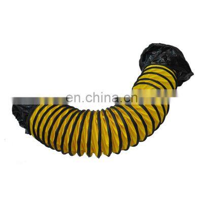 Yellow PVC Tarpaulin Ventilation Hose Hvac Flexible Duct Tube For Air Conditioner photo-2