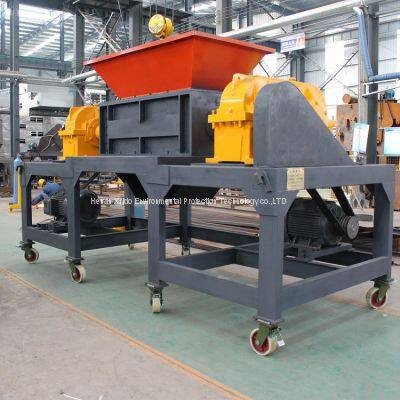 E-waste Pcb Hard Disk Computer Cellphone Recycling Machine Universal Shredder Double Shaft Crusher Machine photo-2