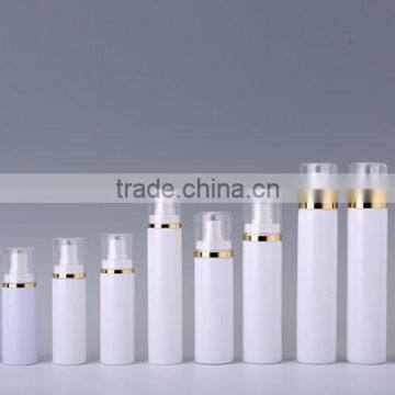 China supplier cosmetic packaging pet crimp bottle with mist sprayer free samples