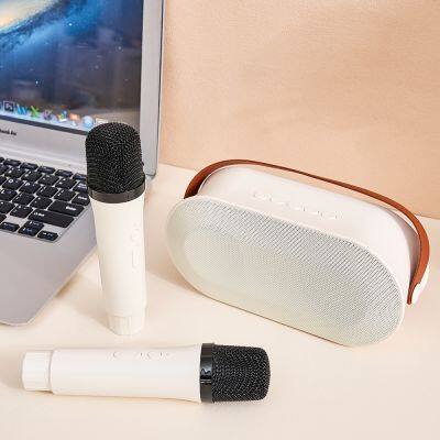 Portable karaoke set yll mini karaoke machine for kids adults,rohs bluetooth speaker led lamp,speaker with wireless mic