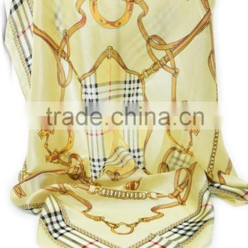 2015 latest custom women printed Chiffon Scarf