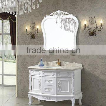 Oak Solid Wood Bathroom Cabinet
